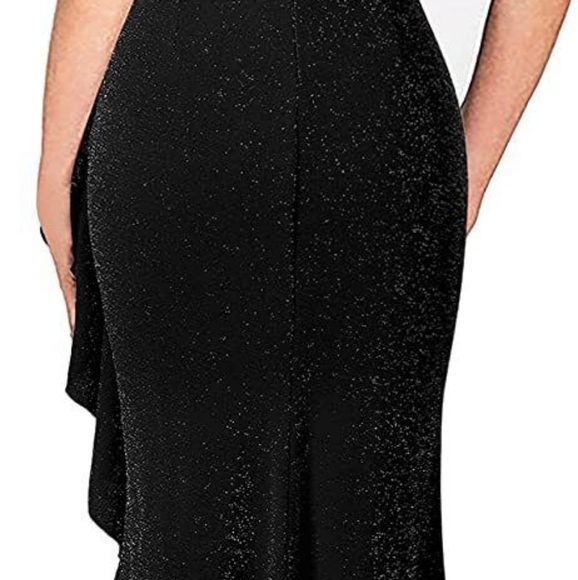 VFSHOW Womens Halter Neck Pleated High Split Formal Evening Party Maxi Long Dres - Picture 3 of 3